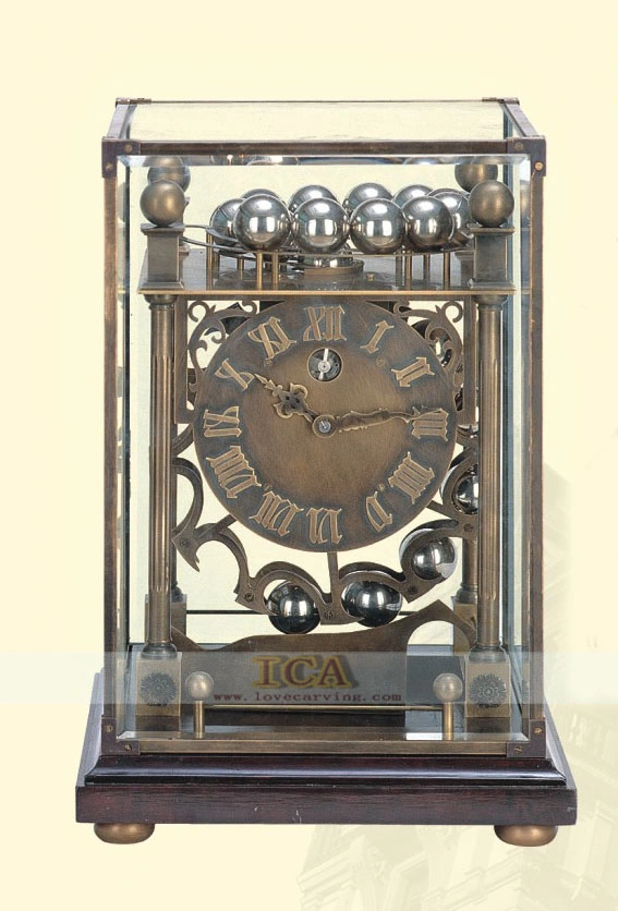 Home Desk Table Top Decoration Factory Price Bronze Clock