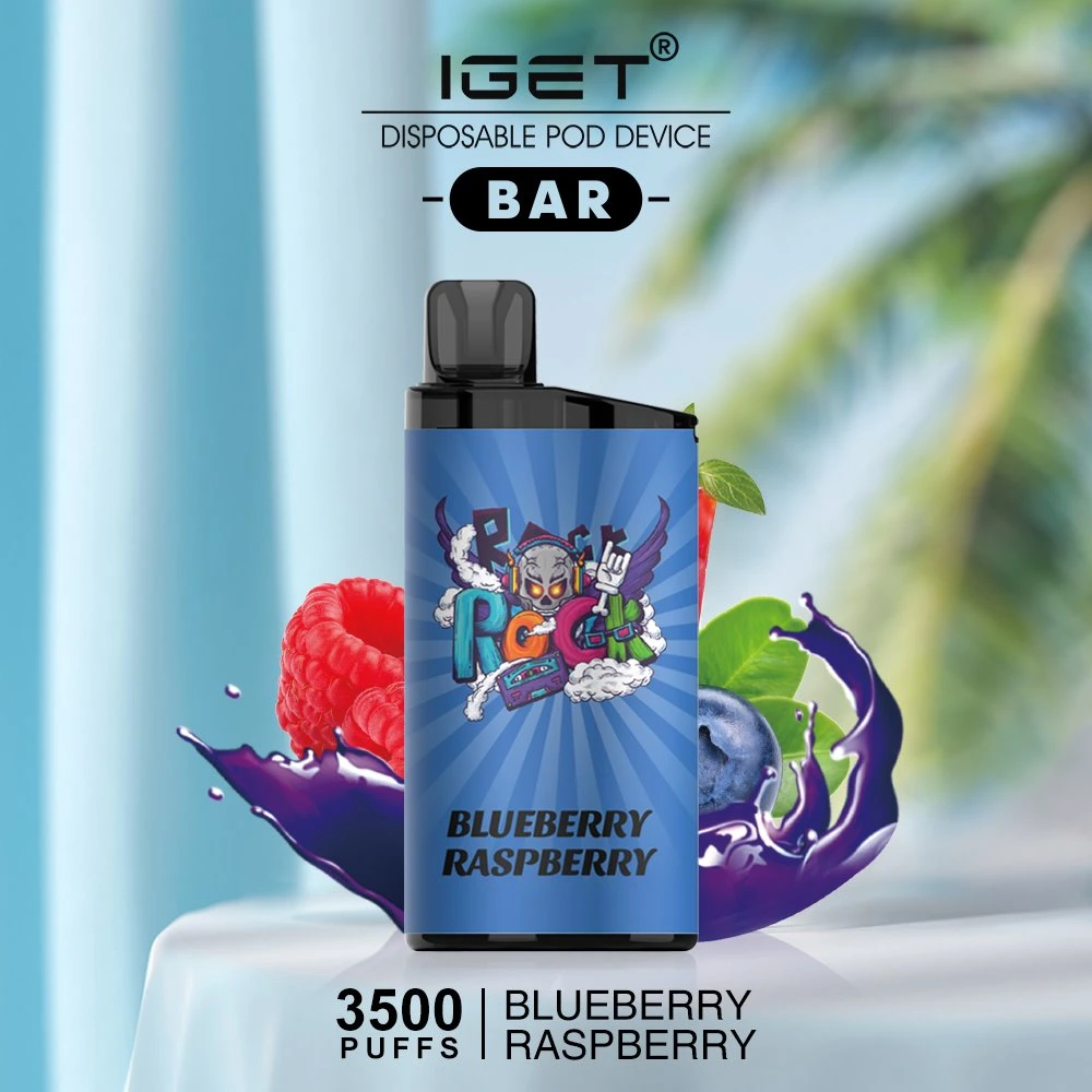 100% Original Quality Iget Bar Variety Fruit Flavors 3500 Puffs OEM Disposable/Chargeable Vape Pen E-Cig Cartridge Australia New Zealand Be