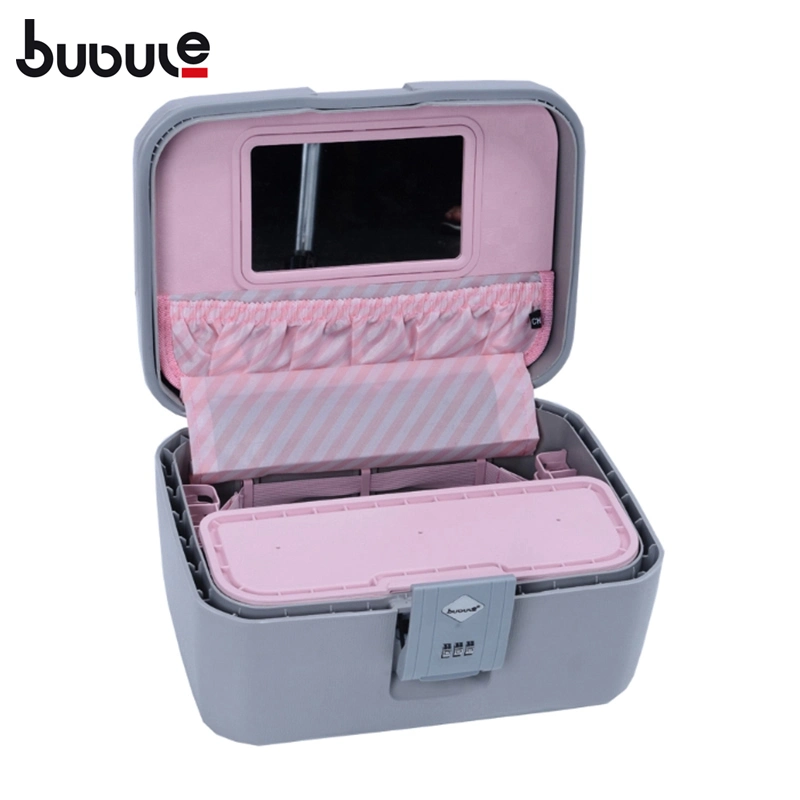 Bubule Portable Reise Make-Up-Box Schmuck-Fall Schönheit Kosmetische Fall