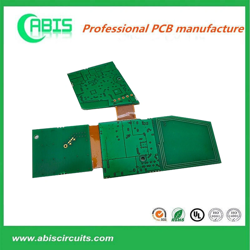 Abis 8 Layers Polymide Flexible OEM Multilayers Enig Rigid Flex PCB FPC