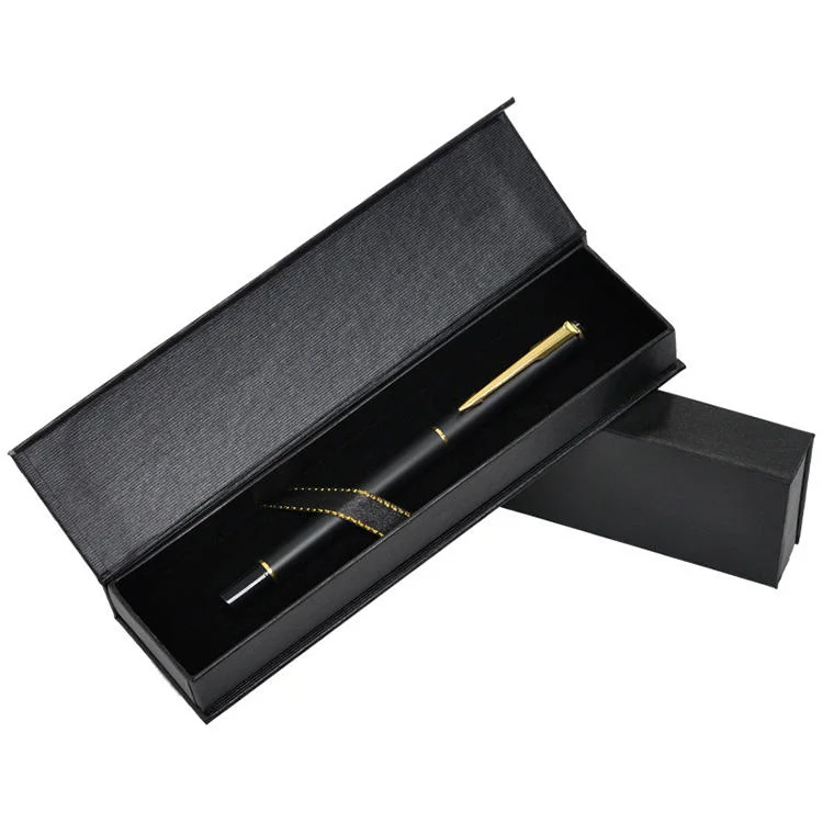 Benutzerdefinierte Logo Magnetic Man Pen Geschenkboxen Single Pen Paket Set mit Box Geschenkboxen mit magnetischem Deckel