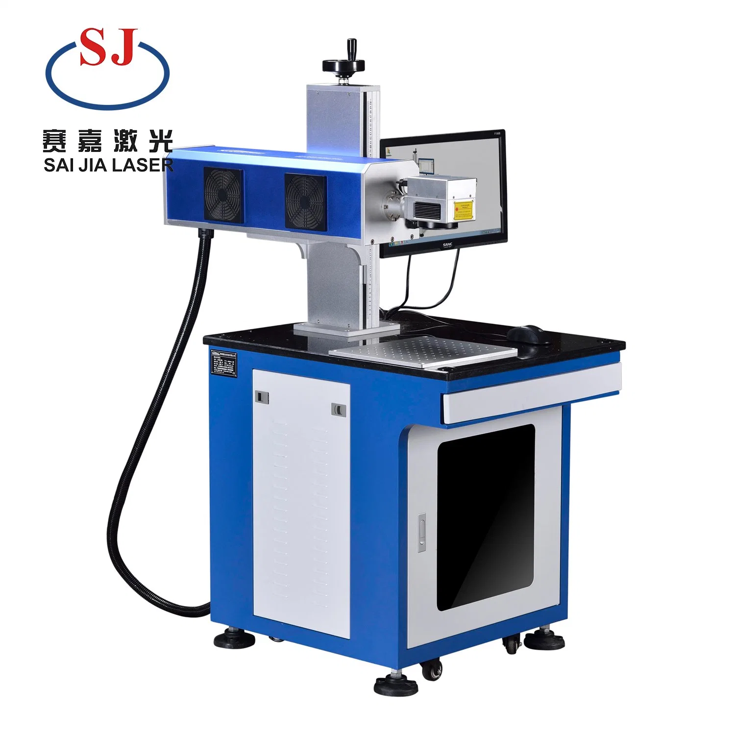 Sample Customization 20W 30W 50W Optical Fiber Laser Marking Machine Laser Marker for Stainless / Copper/ Acrylic / Leather/Paper