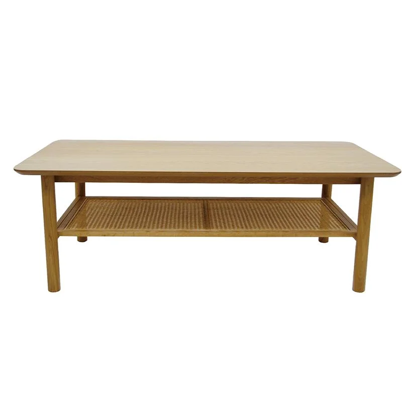 Coffee End Table Modern Furniture Kd Version Oval Solid 4 Legs Wood Tea Table Natural Ash Wood Living Room Furnitures