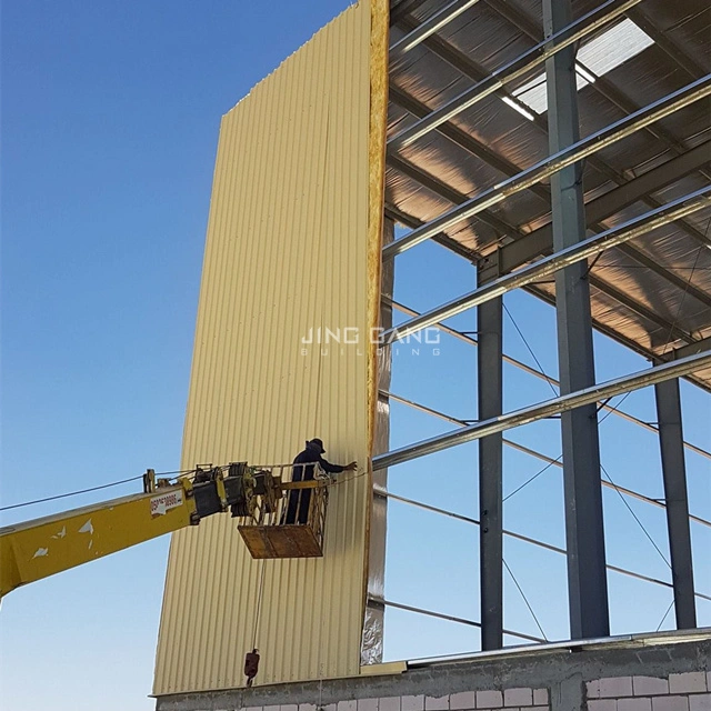 Fertigung Struktur Konstruktion Verzinkt lackiert geschweißte Stahlträger Säule für Lagerwerkstatt