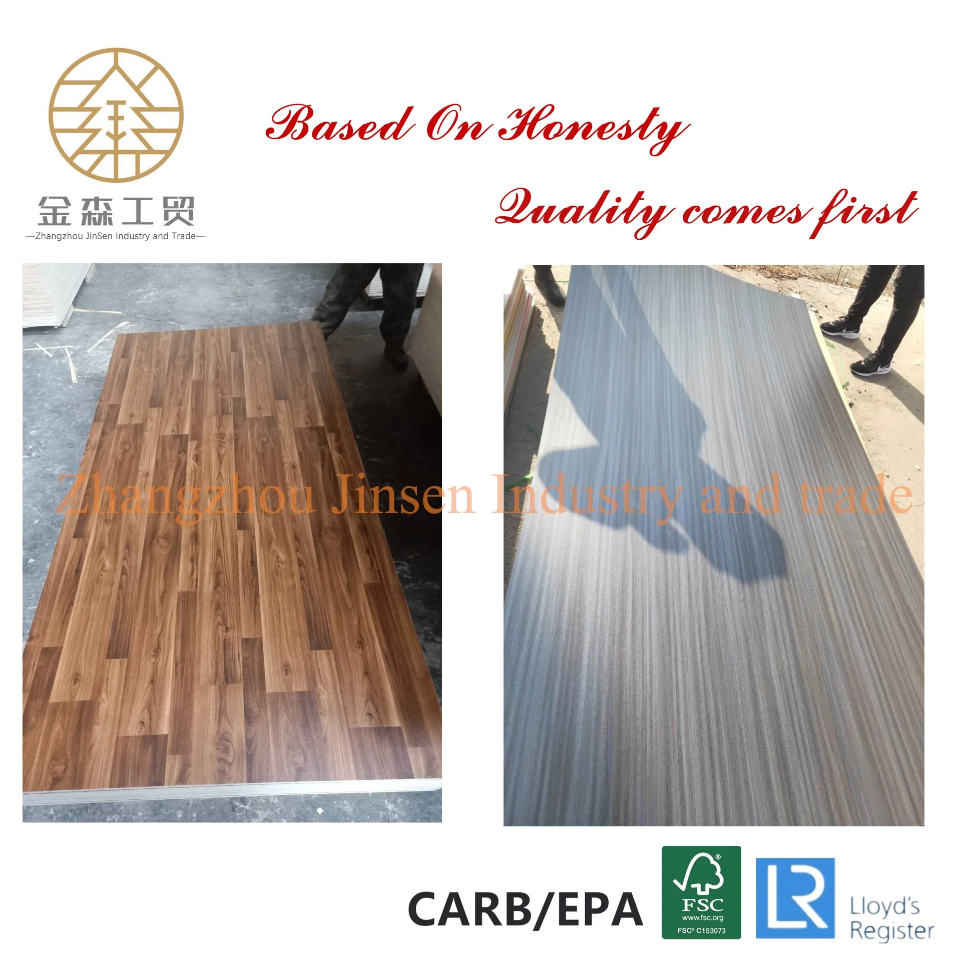 Laminated Hardwood Melamine Plywood Timber Melamine Surface Plywood for Sale