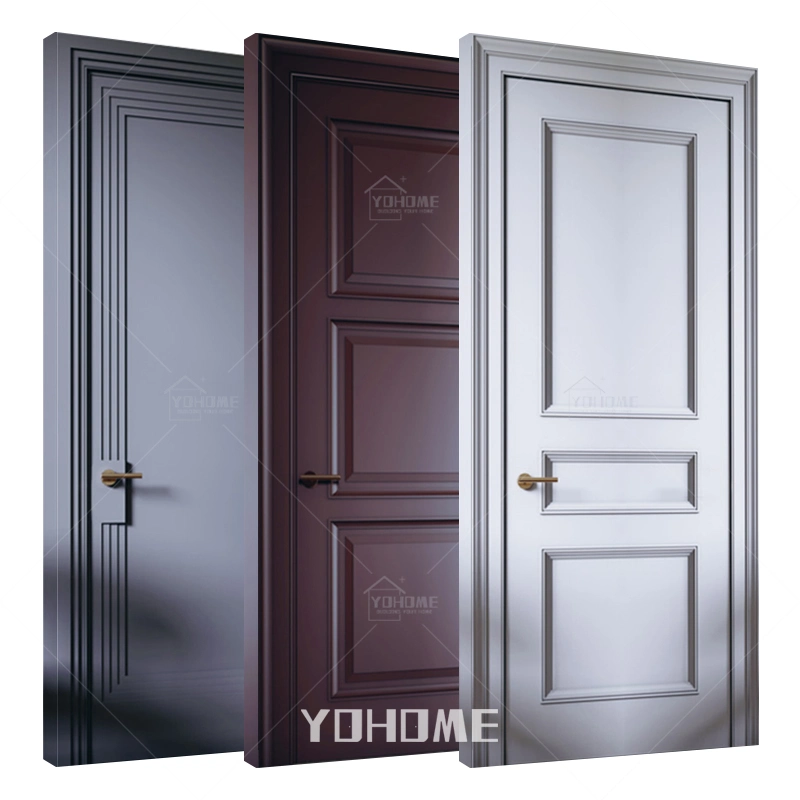 American Style Painting Rooms Door Solid Wood Door Interior Modern Home Door Soundproof Interior Door Wood Soundproof Door Prehung Wood Doors with Frame