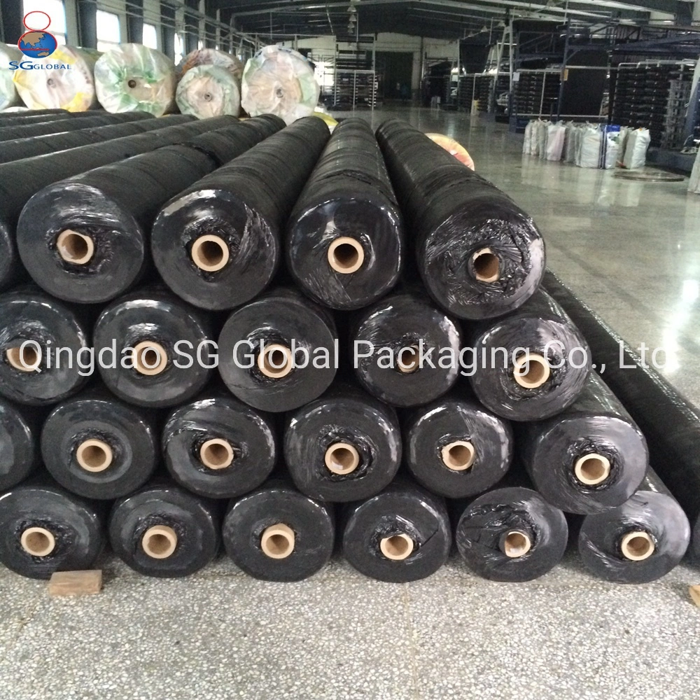 SGS China Manufacturers Plastic Anti UV Black PP Woven Heavy Duty Geotextile Agriculture Ground Cover Garden Landscape Block Barrier Fabric Weed Control Mat