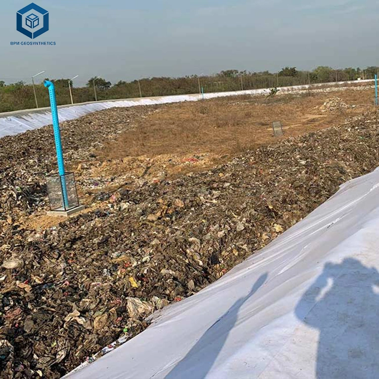 CE ISO 2mm Black Impermeable HDPE Geomembrane for Waste Treatment Project in France