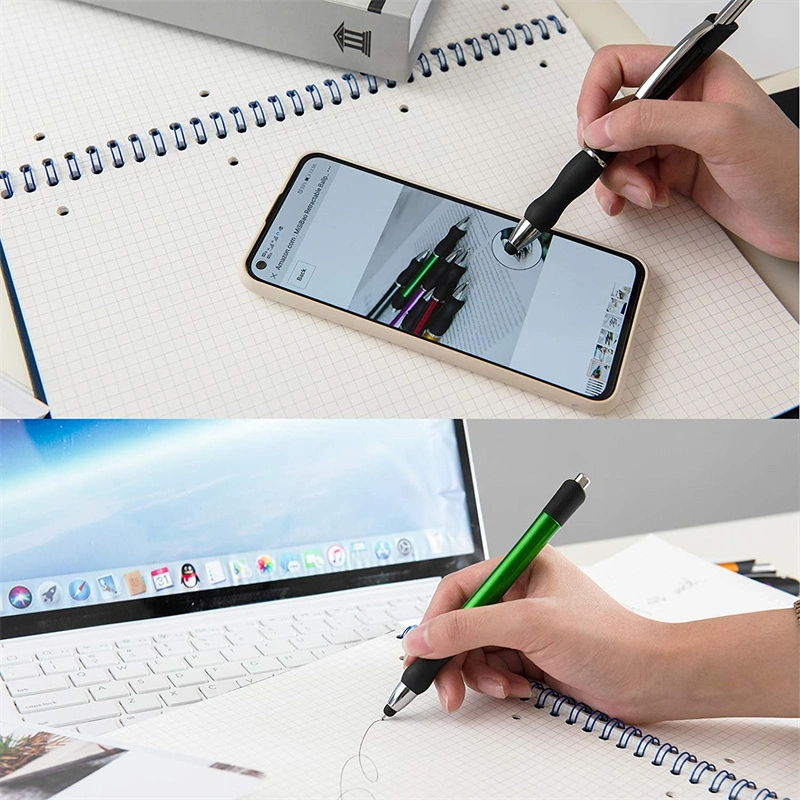 Cadeau promotionnel Soft Touch Stylo à bille avec stylet stylo métallique haut de gamme