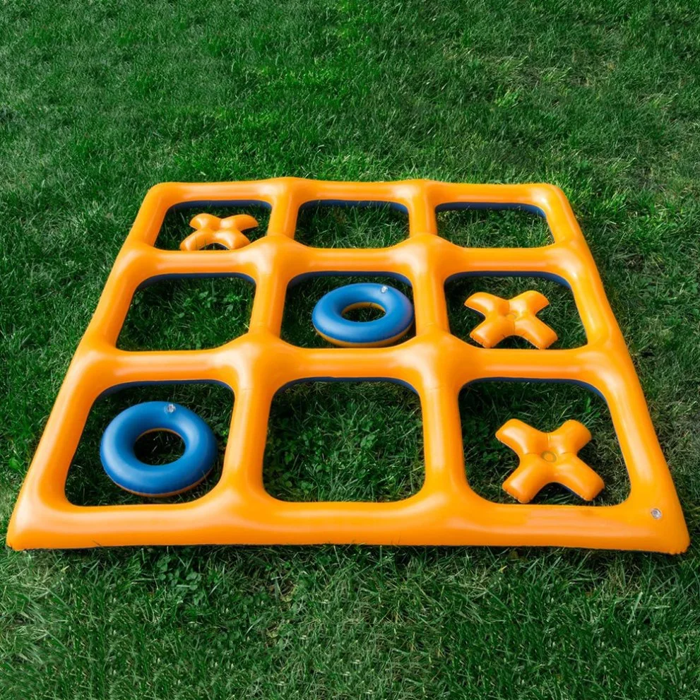 Parte de flotación de la piscina inflable juego Tic Tac Toe juego Toy