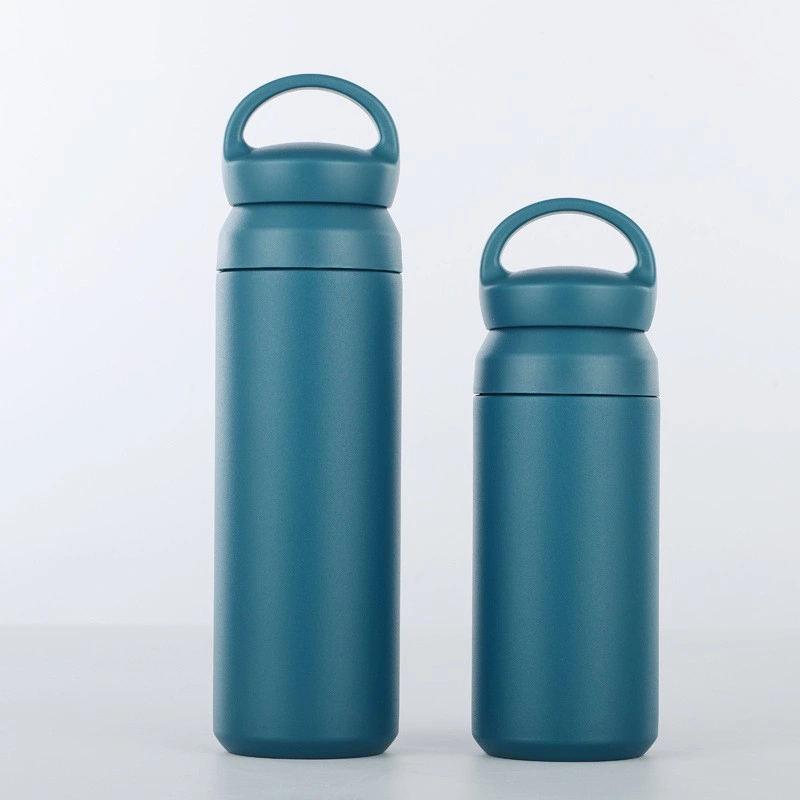 350ml/500ml Simple Design Portable Water Flask with Handle