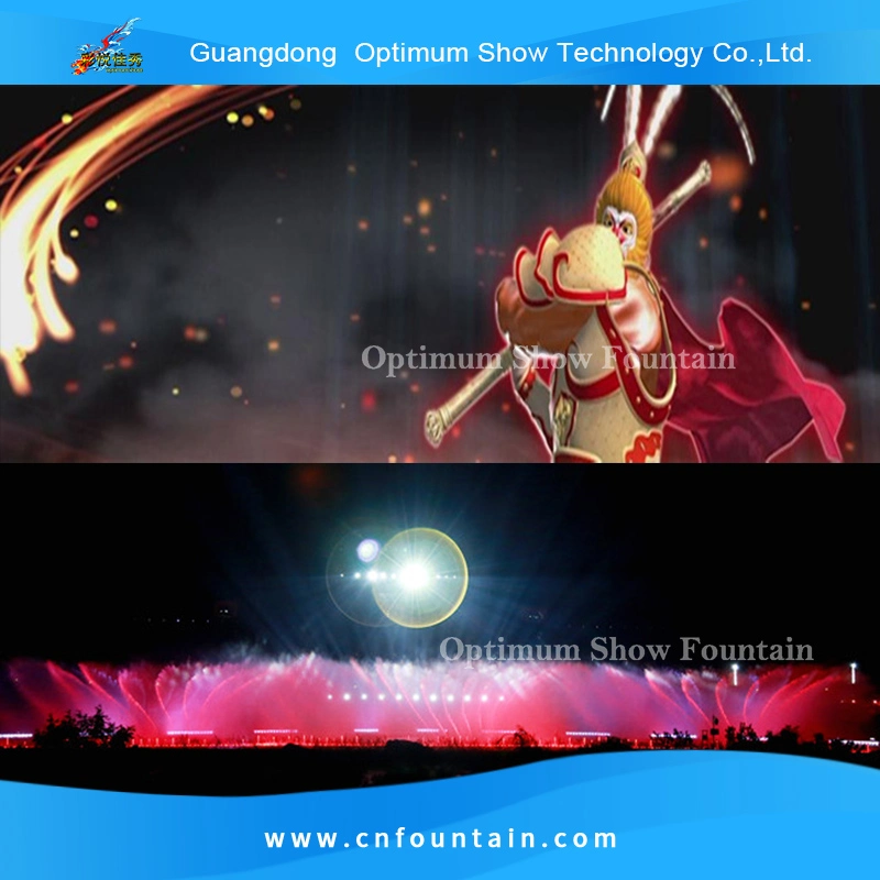 Programmable Water Screen Movie Fountain Dancing with Laser & LED Light