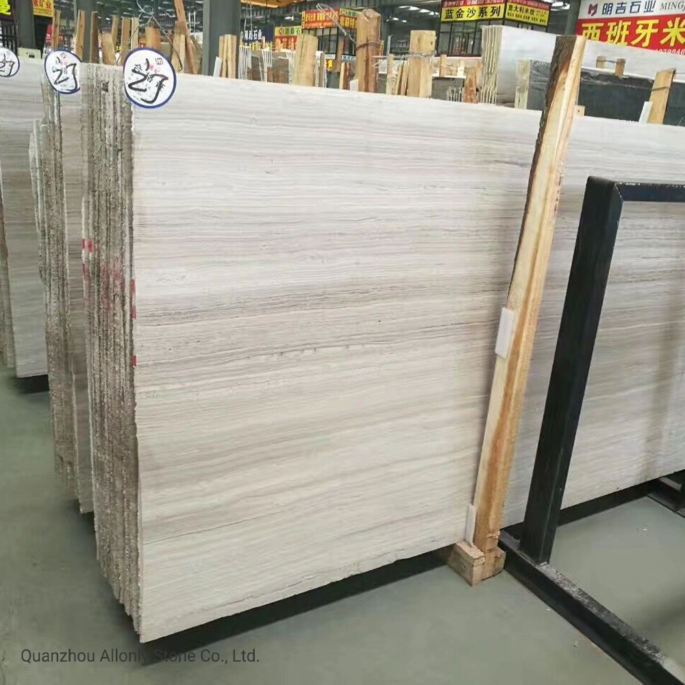 Natural Stone White Serpeggiante/White Wooden Marble for Flooring Wall Countertop Mosaic