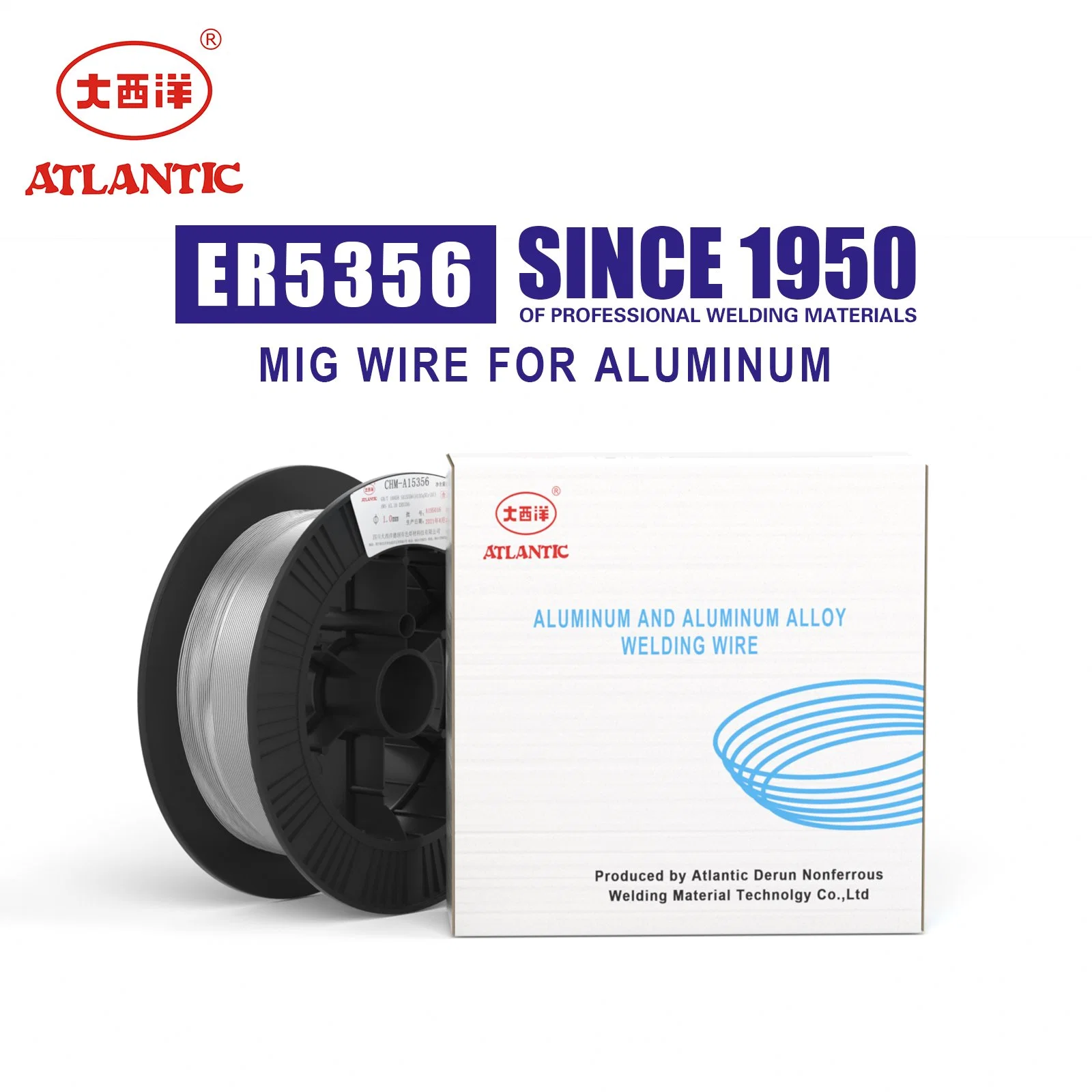 Atlantic Hot Selling Aws A5.10 Er 4043 5356 Er5356 Alsi12 Aluminum Non-Ferrous TIG MIG Welding Wire Aluminum