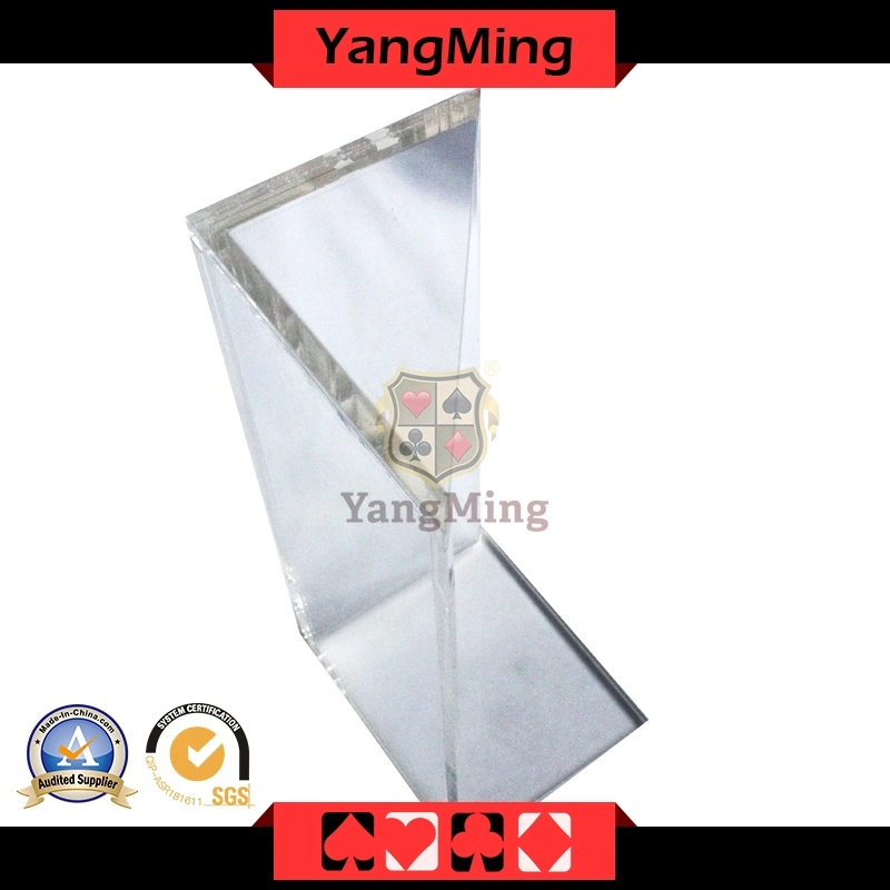 Triangle Poker Dealer Box 8 Deck Casino Grade Acryl Verlegen Halter mit Top für Baccarat Casino Spiele YM-Dh02