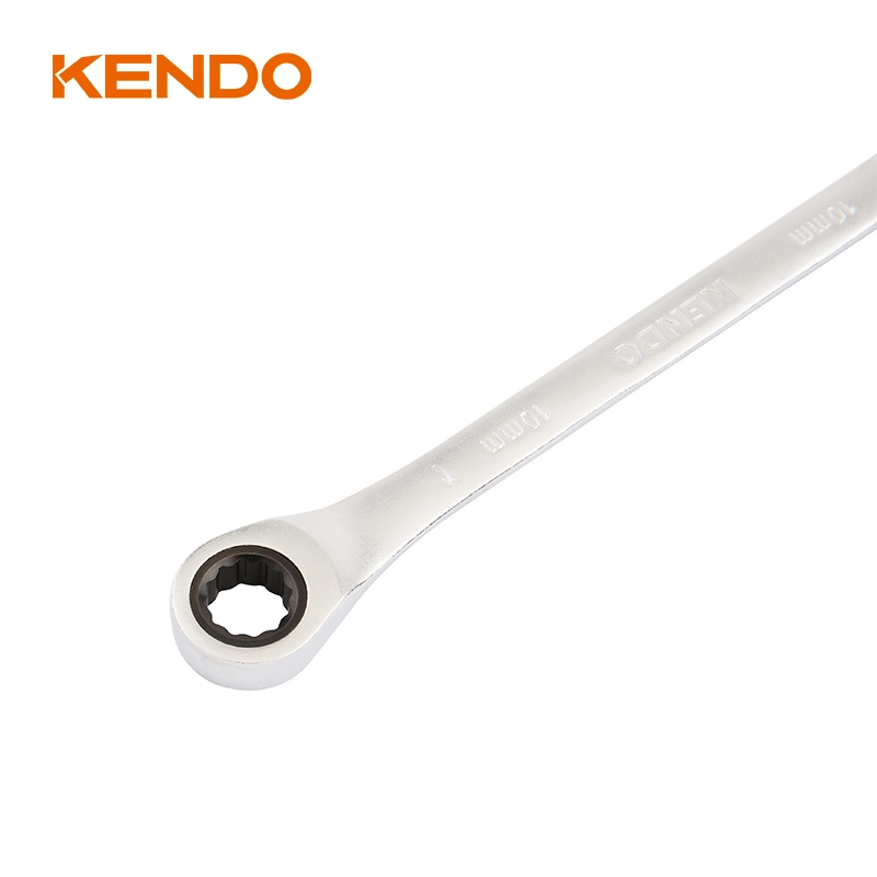 Kendo Metric Ratcheting Wrench Ring Open End Ratchet Combination Spanner