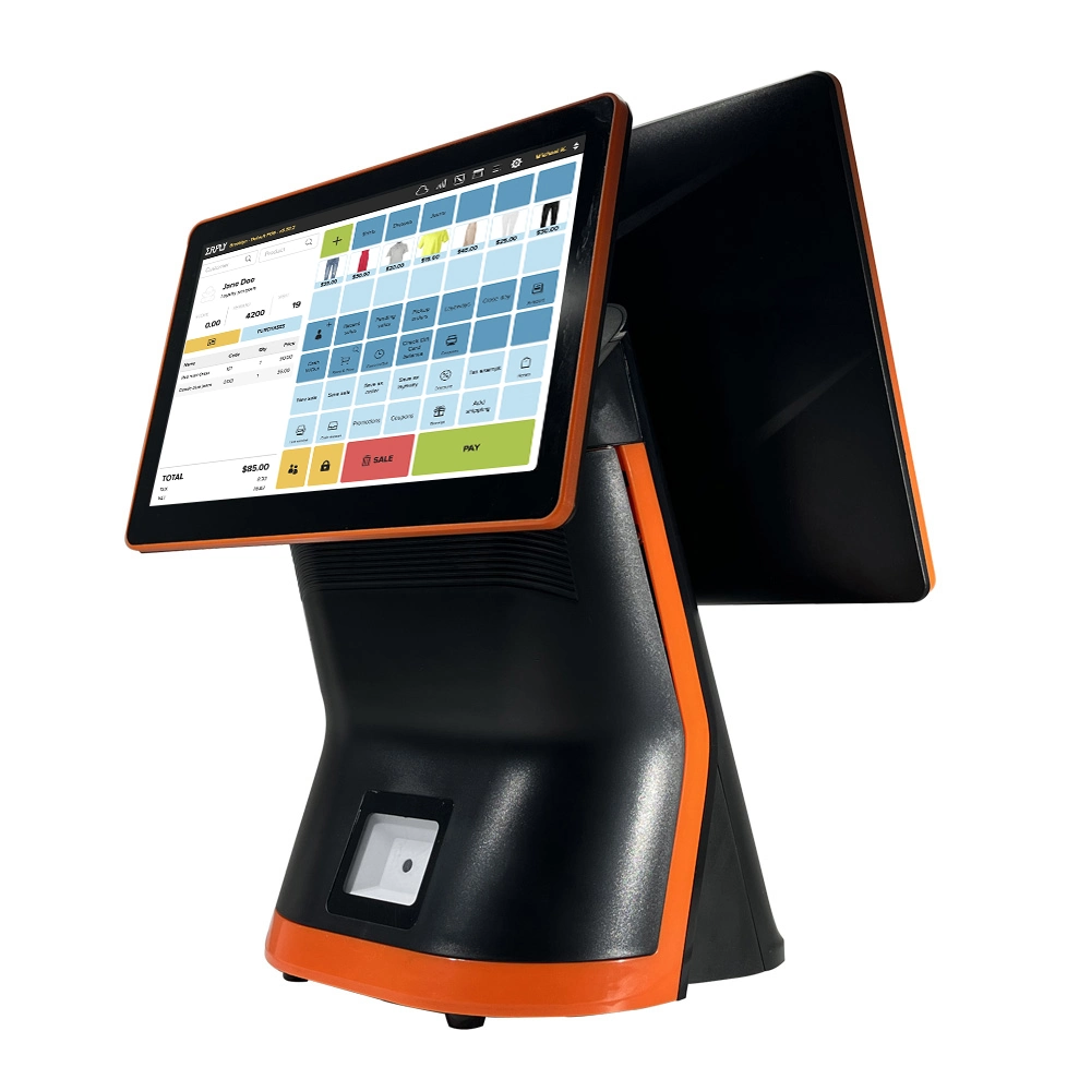 Dual Screen Point of Sale POS with Build-in Printer