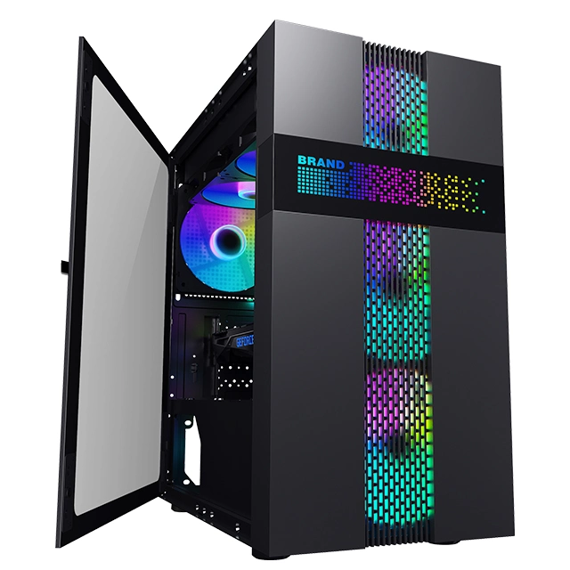 Fuente de alimentación de fábrica RGB PC de juegos PC carcasa CPU refrigeración Nevera RGB Caja Ventilador PC Gamer y otros accesorios para ordenador