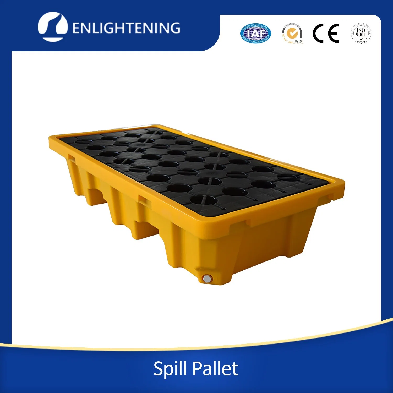 Four Barrels Leakproof Tray Containment Wholesale/Supplier High quality/High cost performance  Plastic Vrigin HDPE Spill Pallet