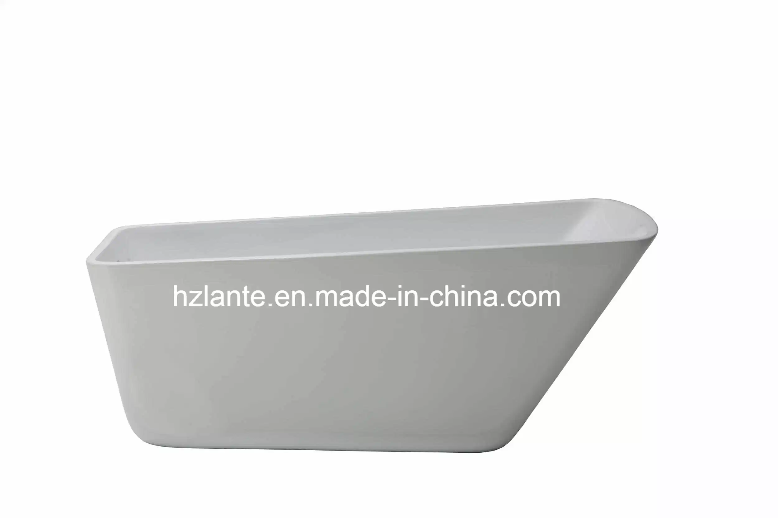 Acrylic Fiberglass Seamless Bathtub with Drain (LT-26D)