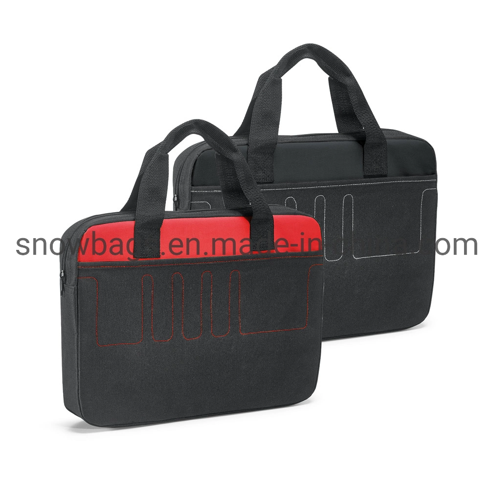 600d Conference Briefcase Bag with Pen Holder and Zipper for Carrying Document