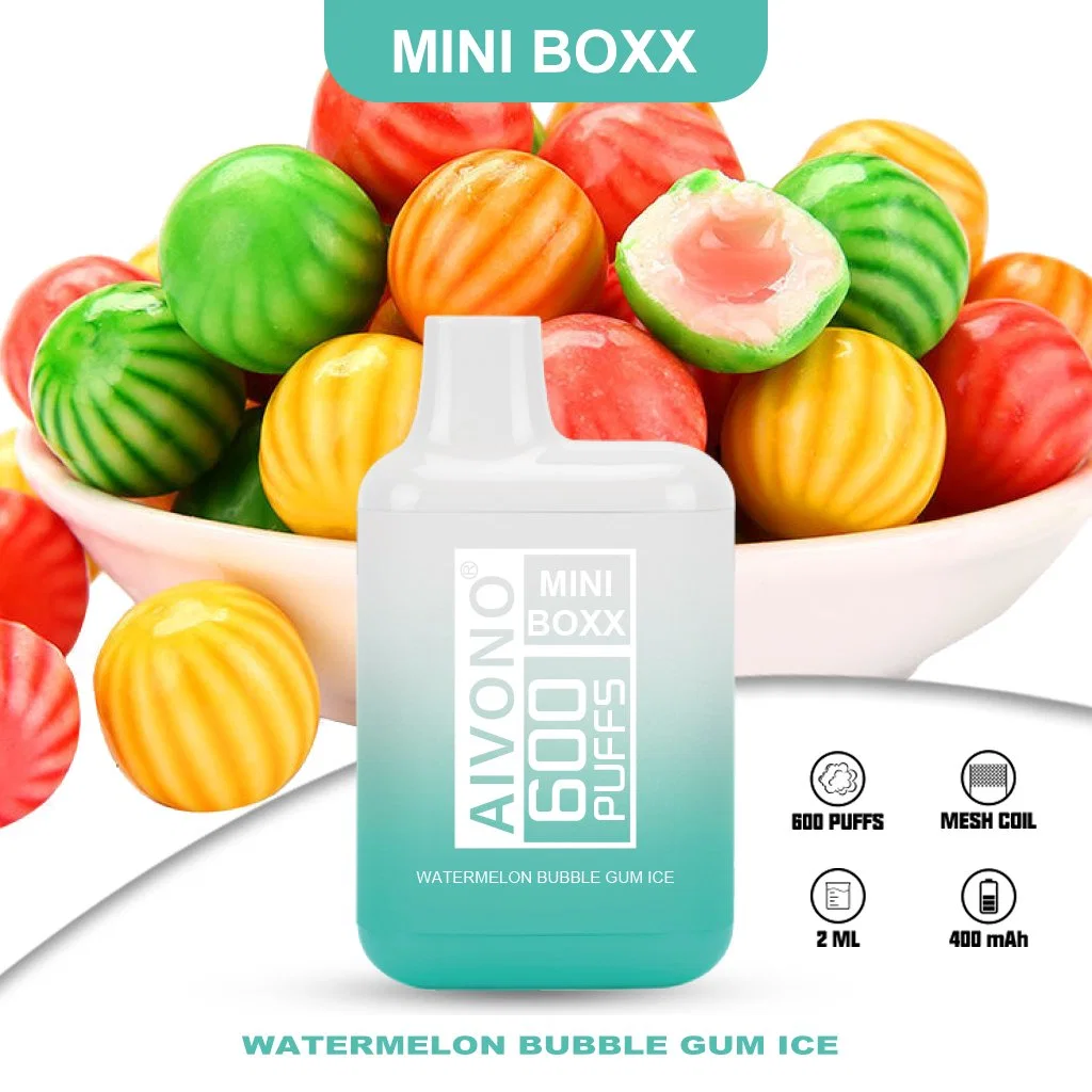 Newest Hot Selling Disposable/Chargeable Vape Box Original Aim Mini Boxx 600 Puffs Bar Fume Elf Puff Multi Flavors Wholesale/Supplier I Vape E Cigarette