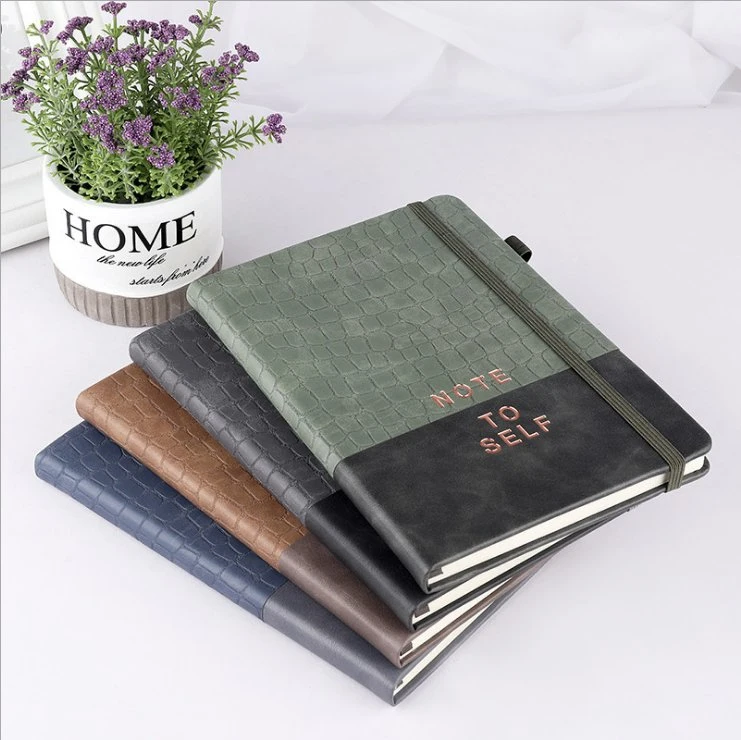 Custom A5 Cuir synthétique Carnet de notes revues Ensembles cadeaux pour ordinateur portable personnalisable avec logo et la boîte