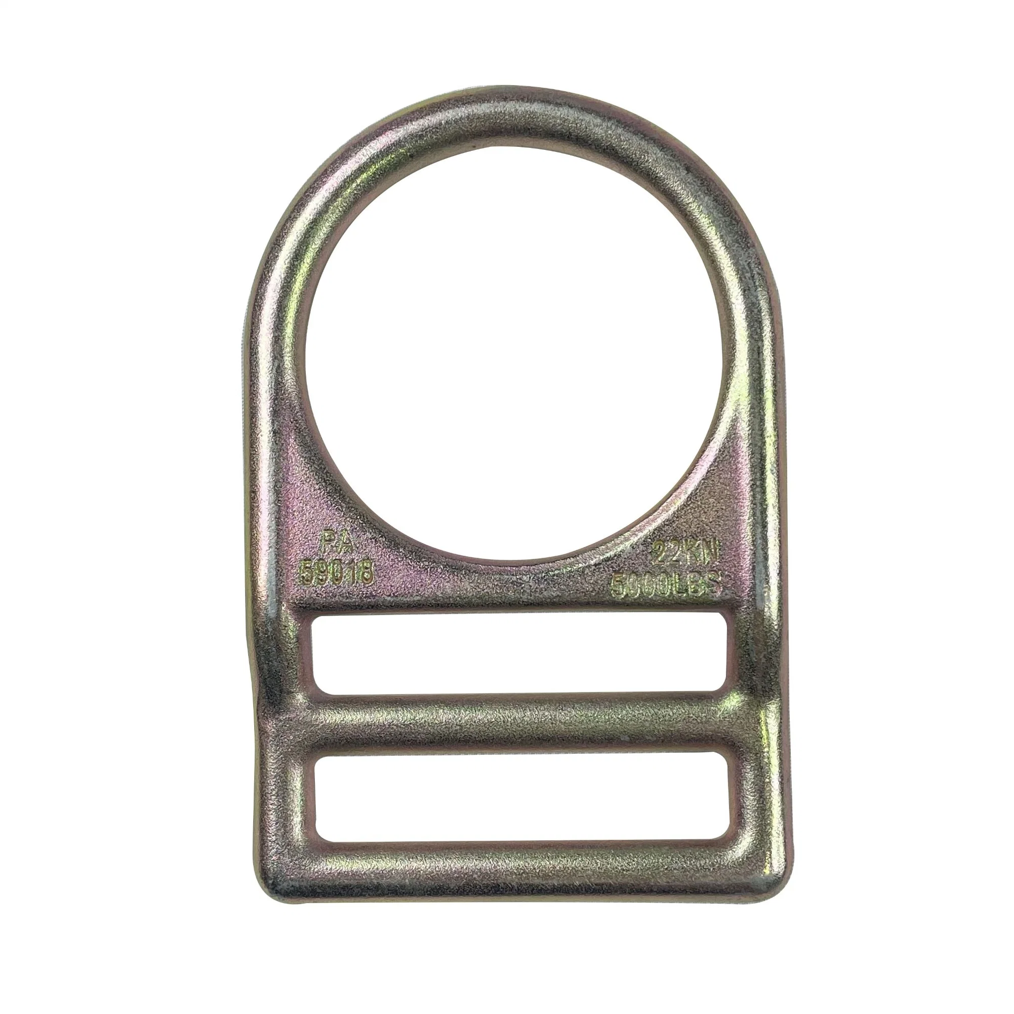 Factory Supply Safety Belt Accessories Hardware 52mm Iron Polybag, Carton Box Steel D Ring Inner Metal Zinc White for Hook Sling