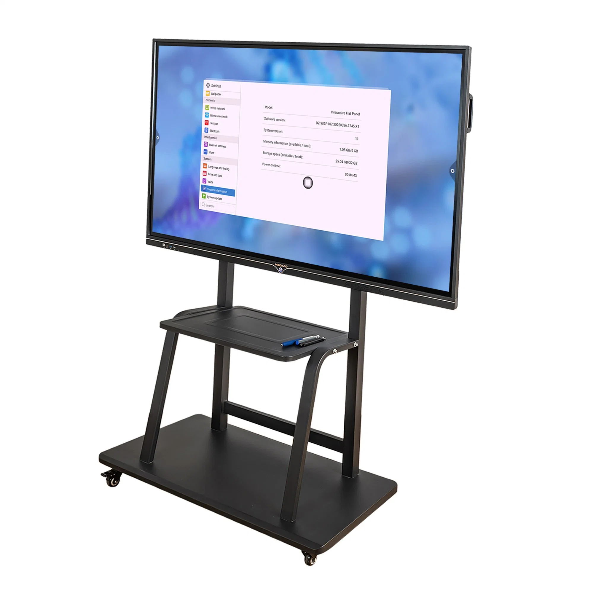LED-Monitor 3840 * 2160 4K Finger Touch Interactive Whiteboard Meeting Interactive Multi Touch Teaching Smart Board 65, 75, 85, 86, 98 Best Selling Monitor