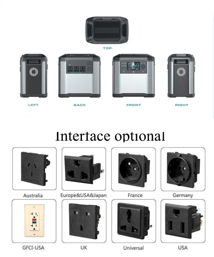 Large Capacity Super Fast Charging 1200W 2000W 3600W Portable Power Station Solar Generator