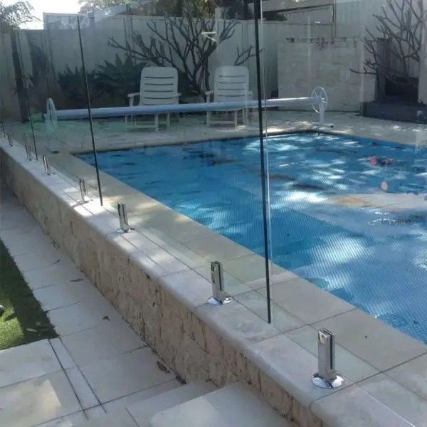 Outdoor Glass Fence or Frameless Glass Railing Stand Ofor Stainless Steel Pool Fence 316 Side Mount Glass Spigot / Holder / Post