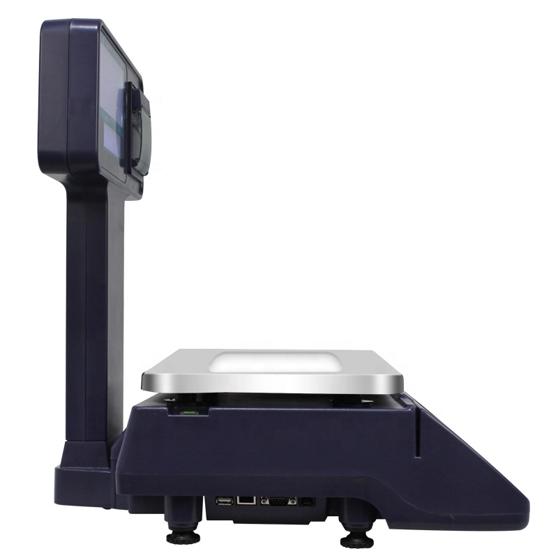 30kg Digital Barcode Label Printing Scale for Shops