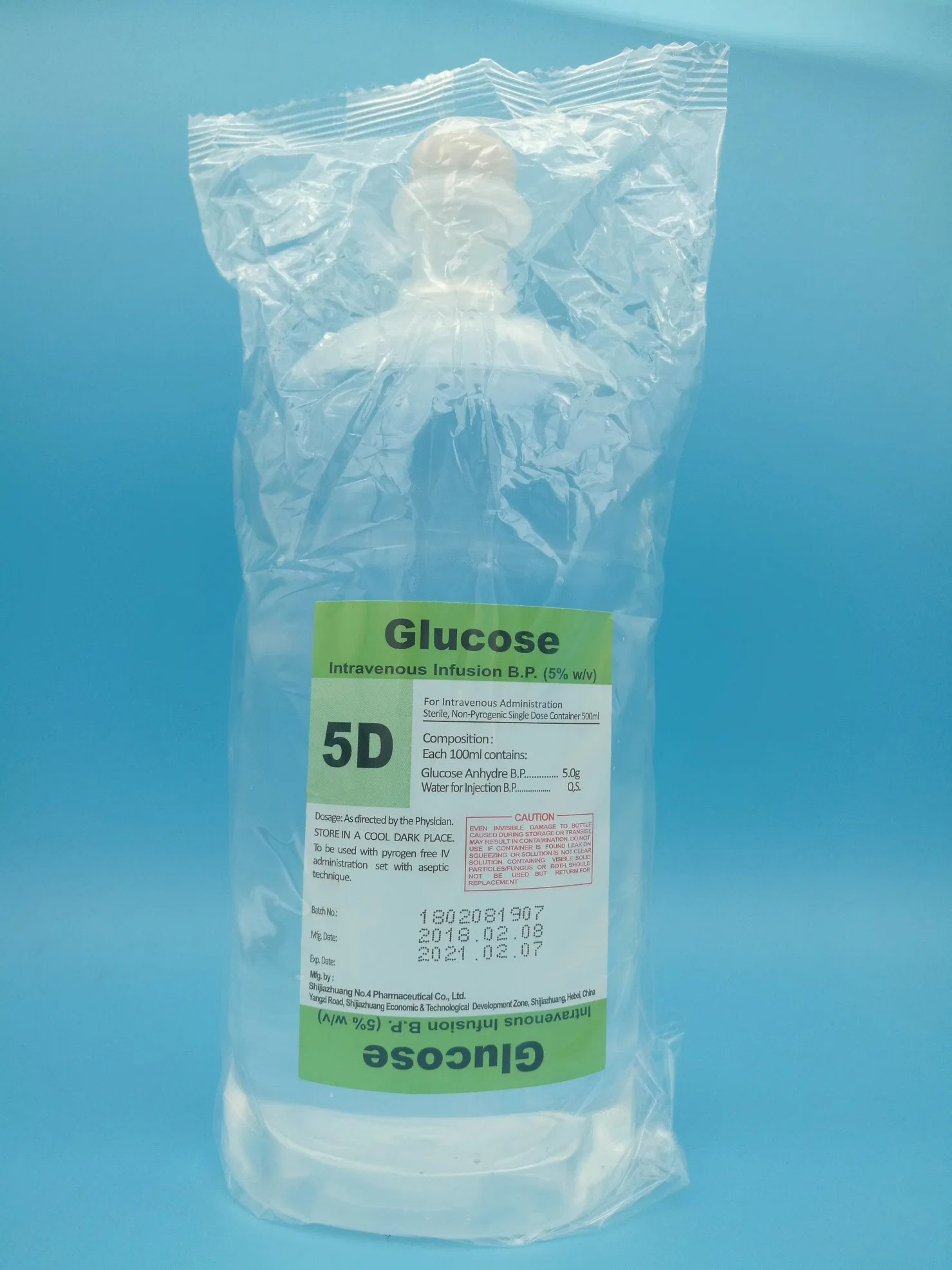 Glukose 5% Injektionsmedizin Infusion