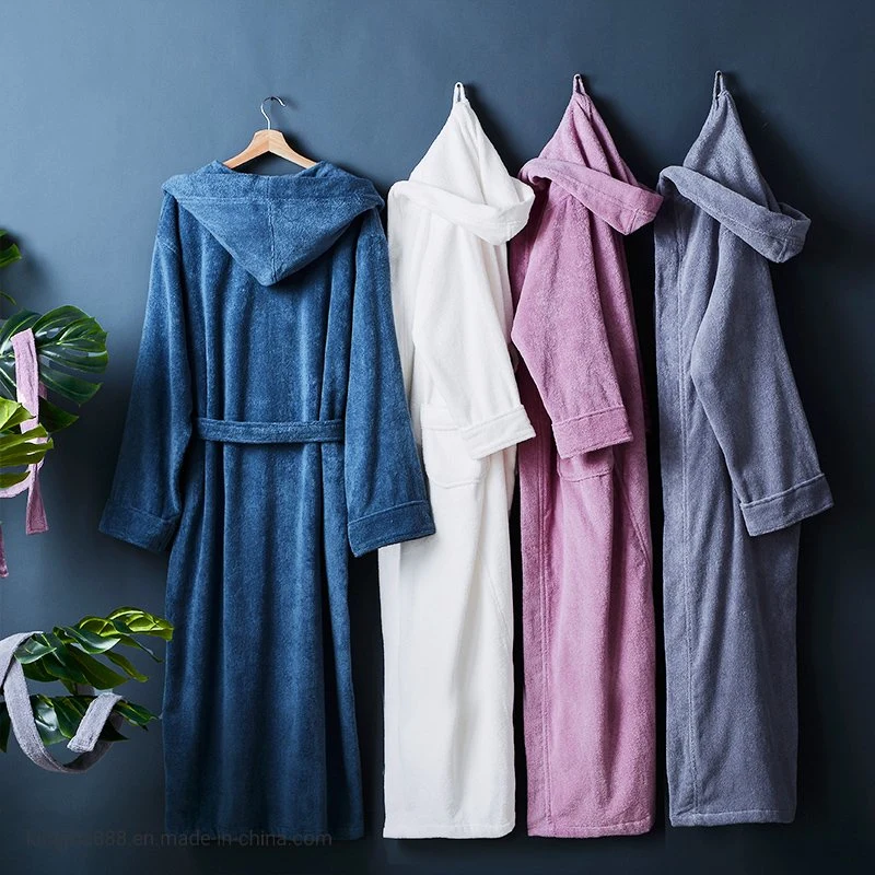 Soft Bathrobe Nightgown Ladies Pajamas Long Bathrobe Women Plush Sleepwear