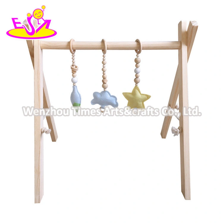 Top Sale Infant Wooden Play Gym Toys with Teething Toys W08K175