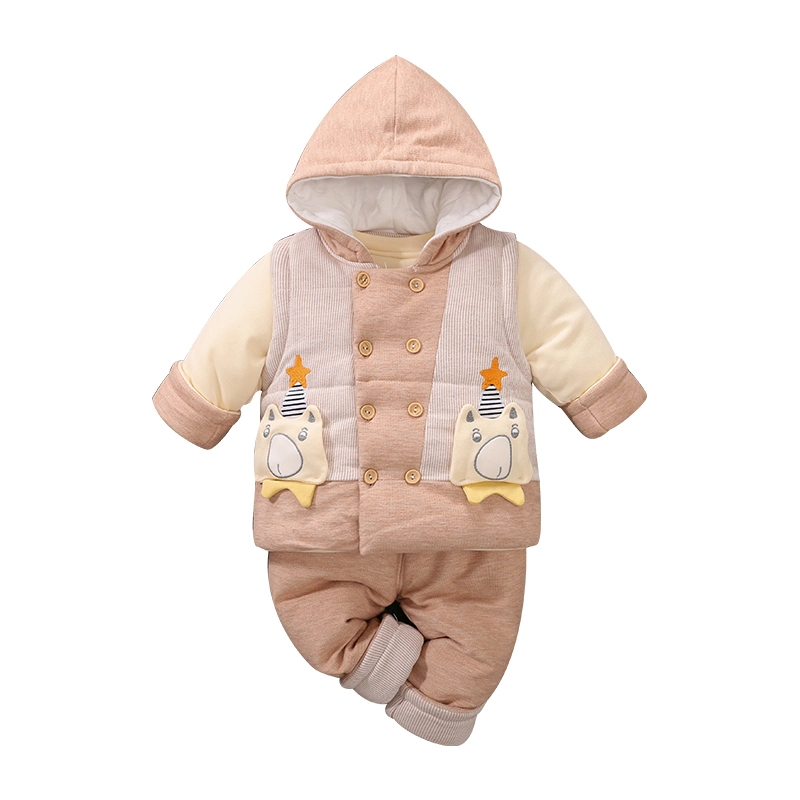 Baby Boys Clothing Sets Winter Coat Vest Trousers Three Piece Suit Children clothes