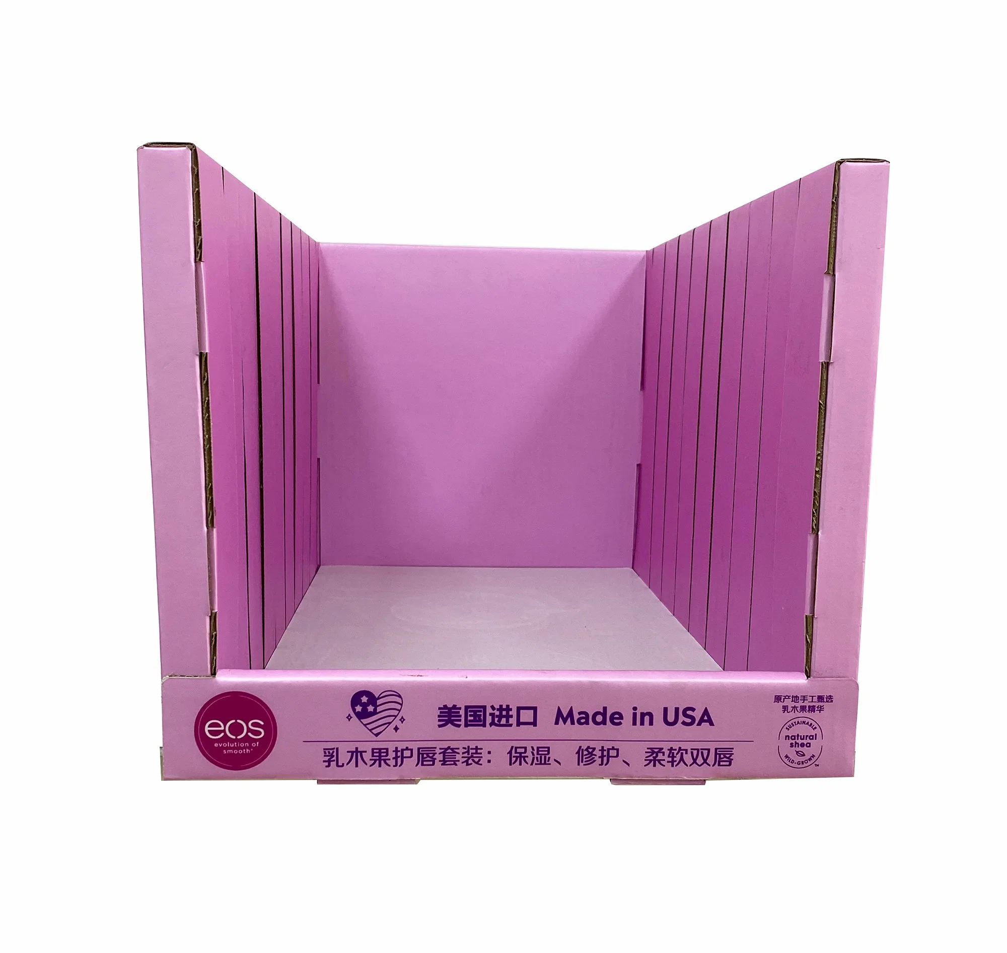 Durable Corrugated Supermarket Cardboard Display Point of Sale Display Shipper Stacked Commercial Case