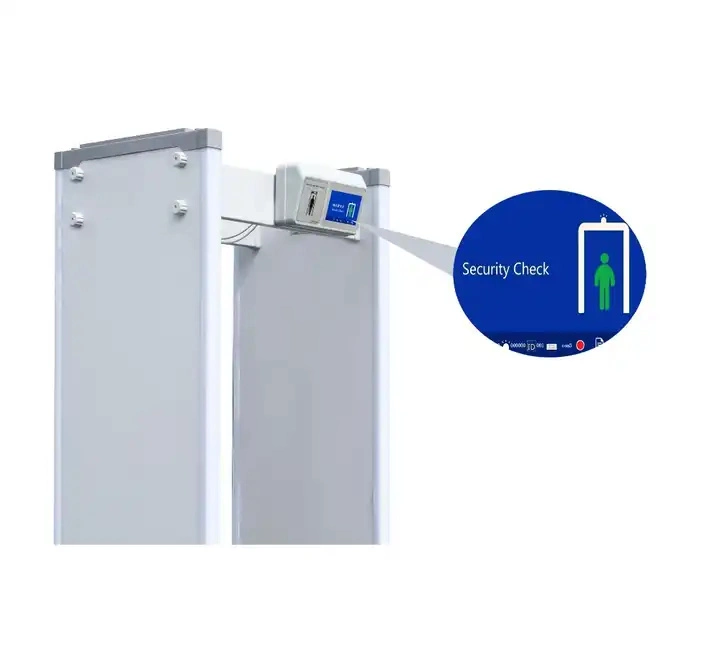 Highly Sensitive Single Post Digital Walk Through Scanning Door Frame Metal Detector