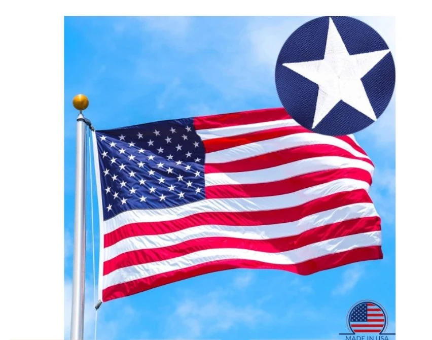 Schnelle Lieferung Hersteller Großhandel Hochwertiger Digitaldruck Nach Maß Amerikanische Flaggen, Banner