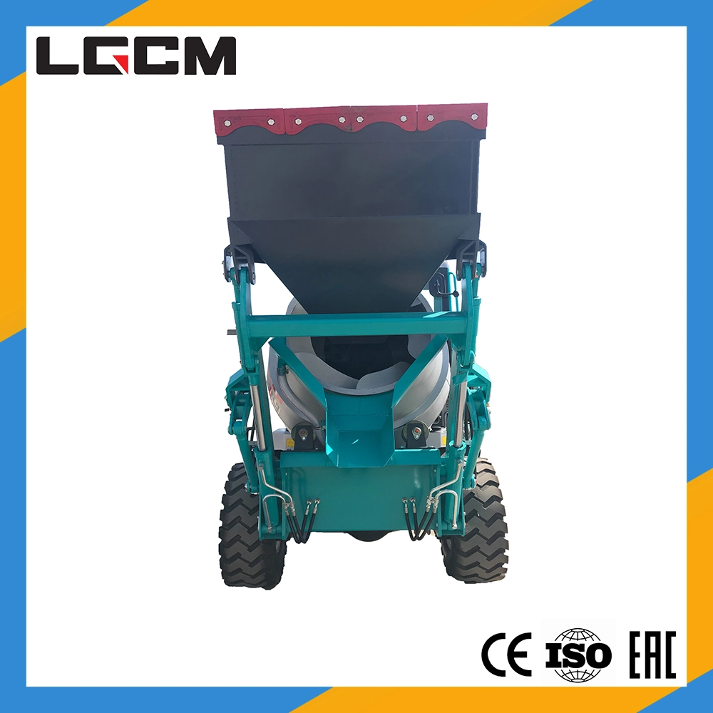 Caminhão misturador Lgcm 2cbm/3,5m3/4m3/5cbm/6 Cbm Pequeno Mini Auto-carregamento Misturador de concreto com bomba para equipamentos de construção