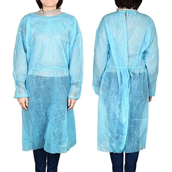 Custom Disposable Clothes PP 25 GSM Non Woven Isolation Gown