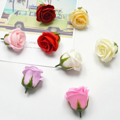 Artificial Rose Preserved Flower Soap Roses Flower in Wood Gift Box Decorative Valentine's Day Gifts