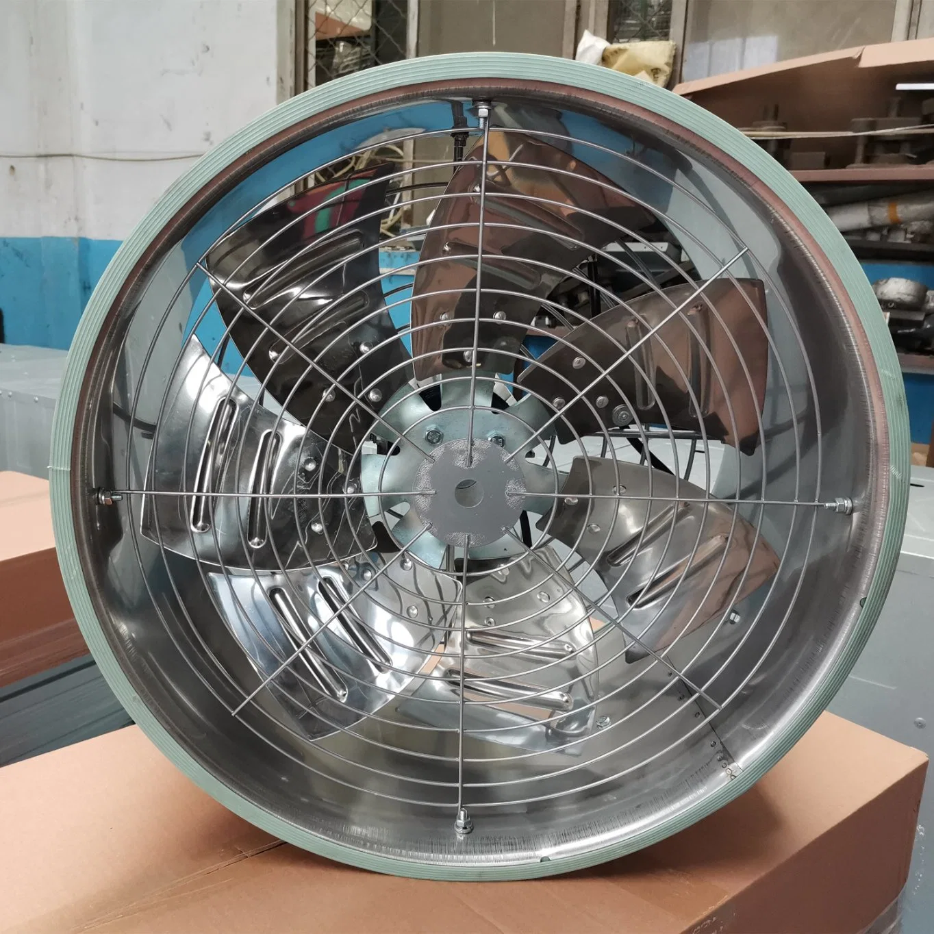 Factory Prefabricated Air Blower with Stainless Steel Blades for Agriculture/Poultry