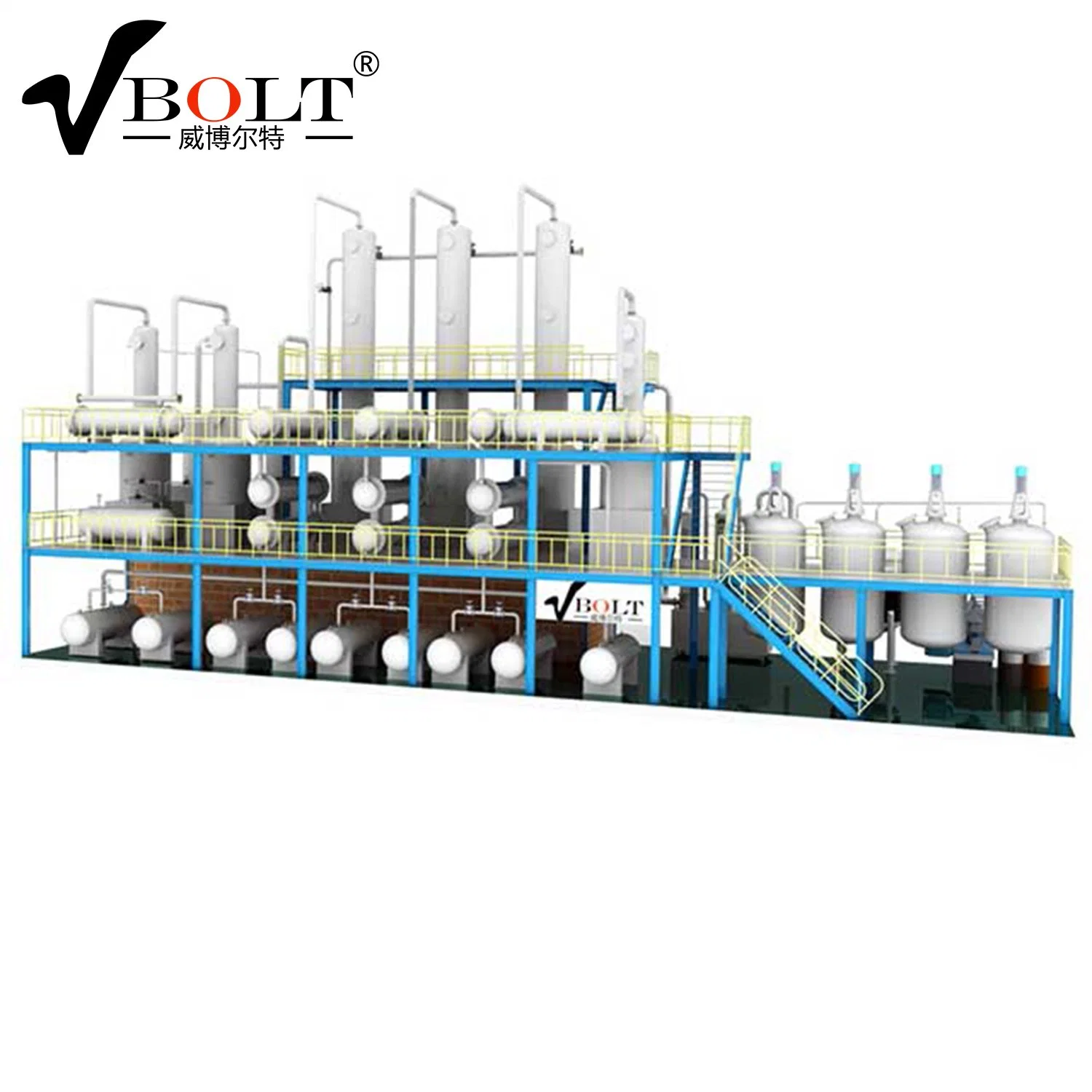 Best Quality Crude Petroleum Oil Refineries Waste Oil to Diesel Recycling Plant