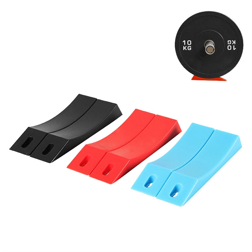 High quality/High cost performance  Portable Silicone Barbell Wedge Deadlift Foam Barbell Pad Anti-Slip Design Barbell Jack Wedge Rubber Deadlift Barbell Jack Alternative Wedge