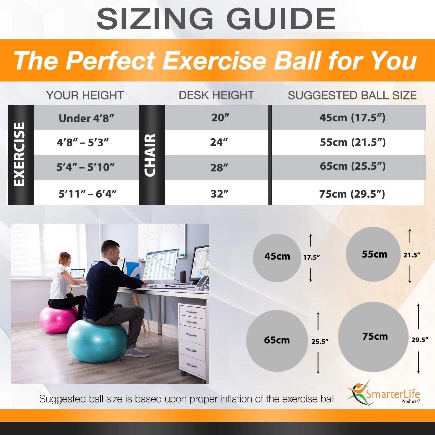 Balance Training Strength Workout Yoga Ball for Gym