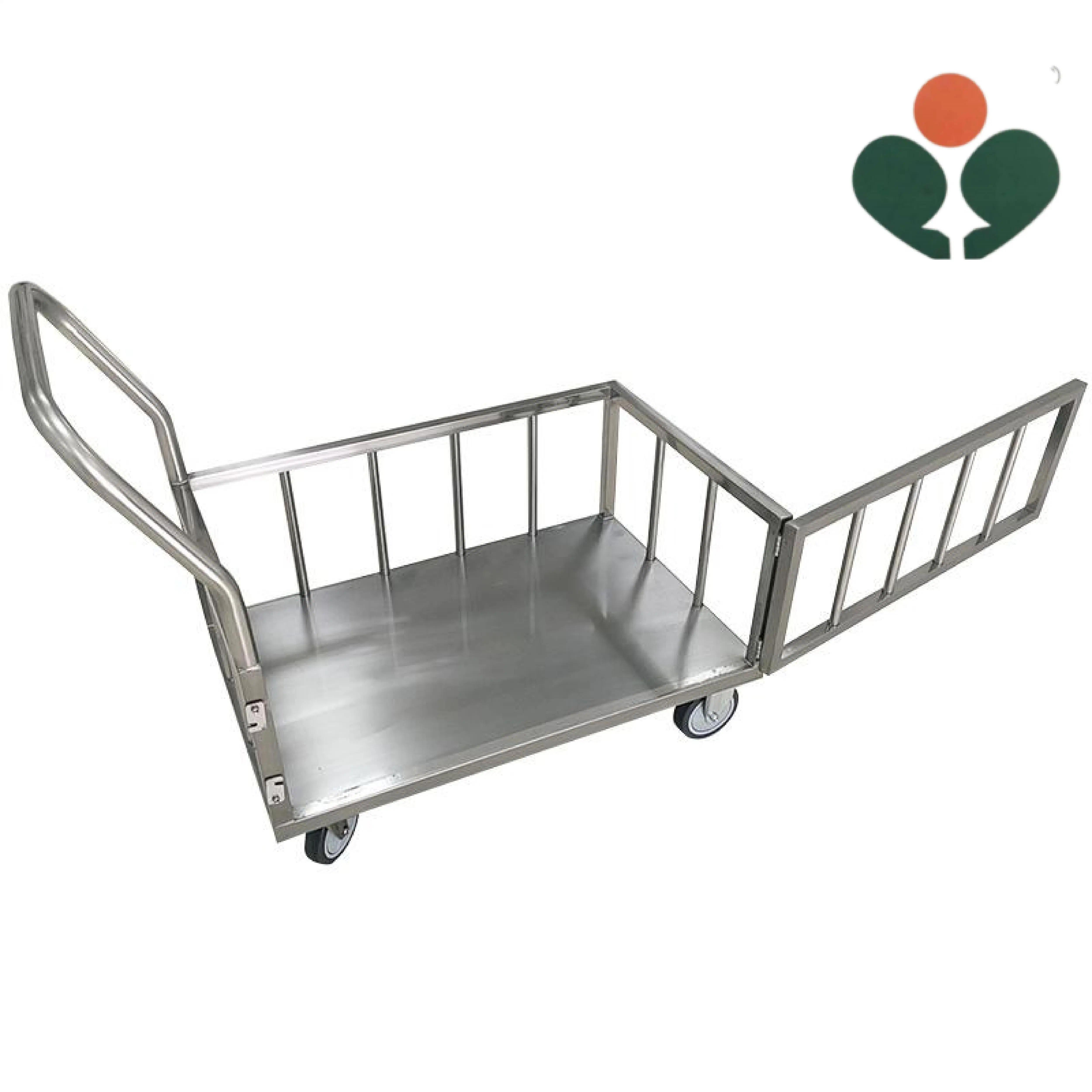 Stainless Steel Large Capacity Delivery Cart Medical Supply Hospital Equipment