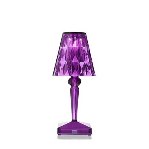Modern New Crystal LED Cordless USB Charging Touch Rechargeable Table Lamp for Wedding Party Decorative Lighting Decoration Decor Cordless Crystal Desk Lamps