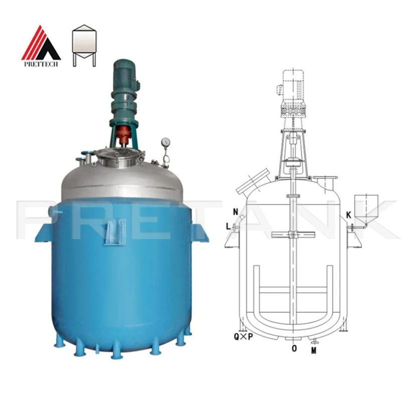 5000L Stainless Steel Chemical Reactor Mixing Tank for Chemical Additives Tank