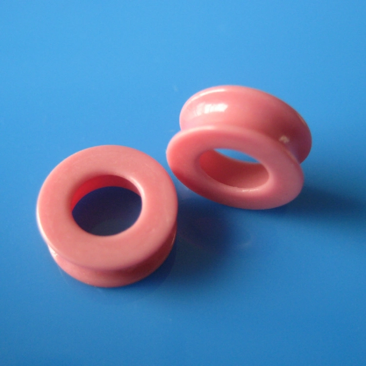 Industrial Well Polished 96% 99% Pink Alumina Ceramic Pulley Guide